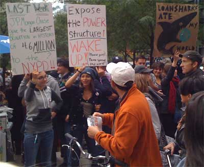 protesters at occupy wall street